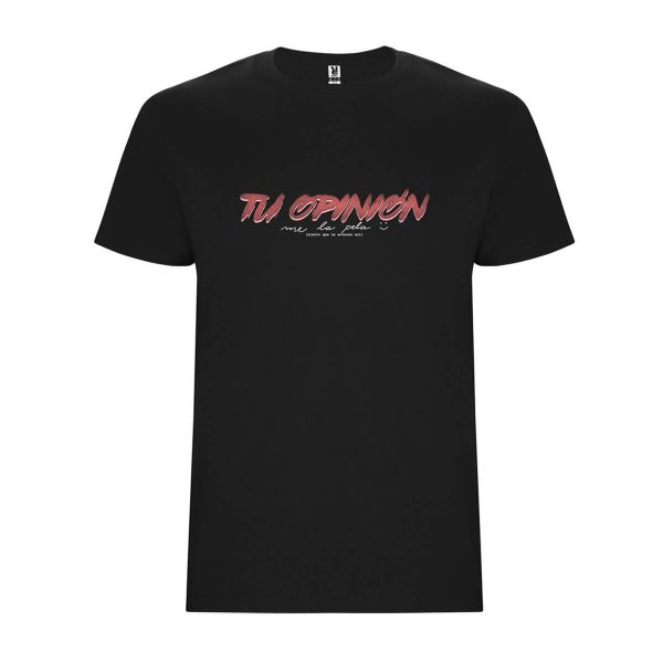 Camiseta Tu opinión me la pela - Negra